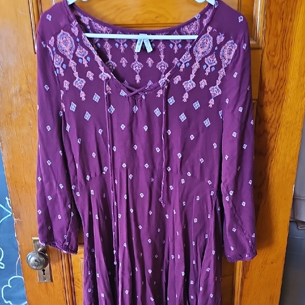 Embroidered Purple Top